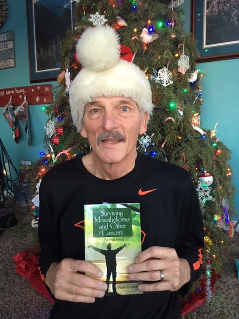 mesothelioma patient with book