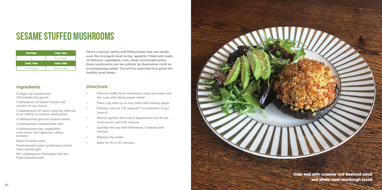 sesame stuffed mushrooms - mesothelioma recipe